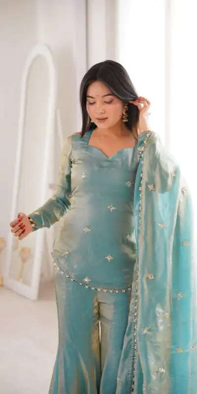 ZSR 3159 Pista Fendy Silk Salwar Suitwith Embroidery Work & Lace Work. Now at just ₹2049. Delivery 4-6 Working Days. Shop now. | Jump Suits, Salwar suit, Designer Suits, Casual Suits, Creative suits, Palazzo Suits, Party Wear Suits, Patiala Suits, Straight Suits