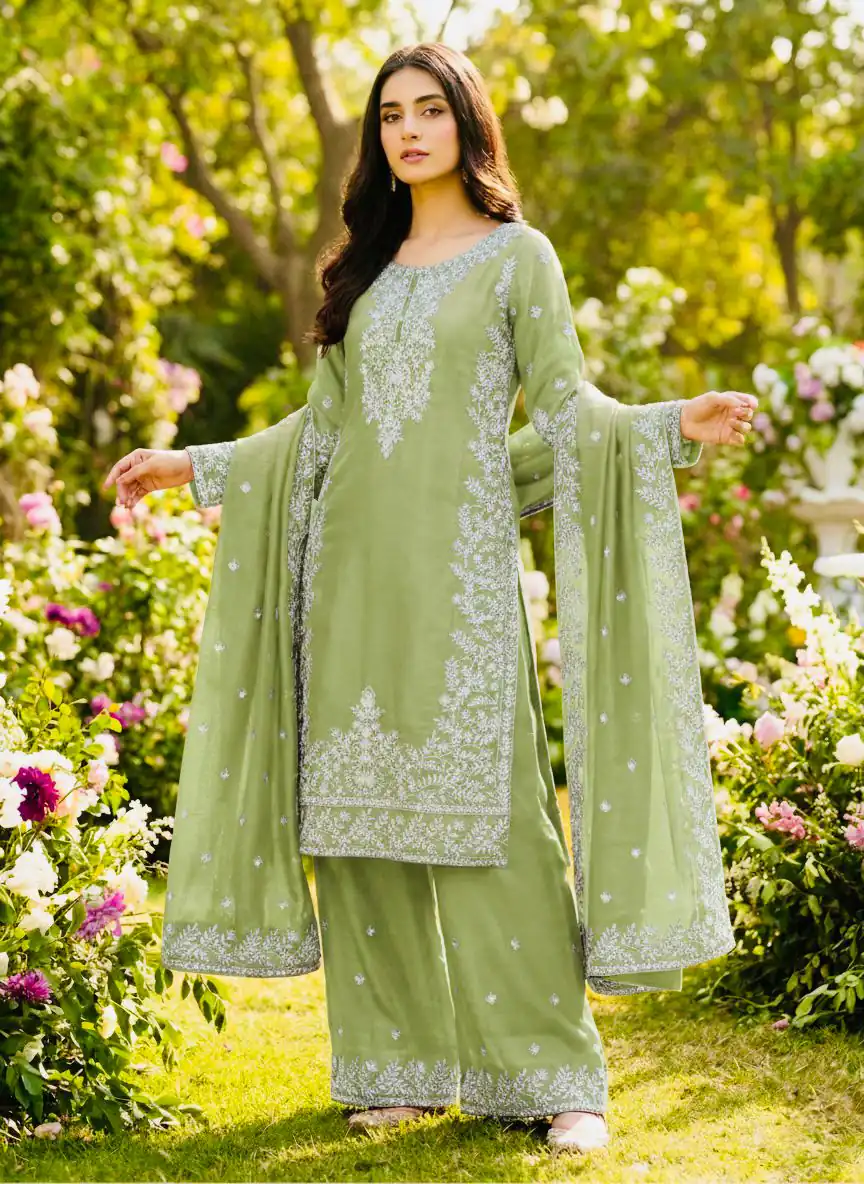 SRK 5316 Pista Organza Silk Salwar Suit Perfect for Wedding, Party, Makar Sankranti, Eid, Durga Puja – . Affordable Price ₹2149. Delivery 4-6 Workin | Jump Suits, Straight Suits, Salwar suit, Designer Suits, Casual Suits, Creative suits, Palazzo Suits, Party Wear Suits, Patiala Suits