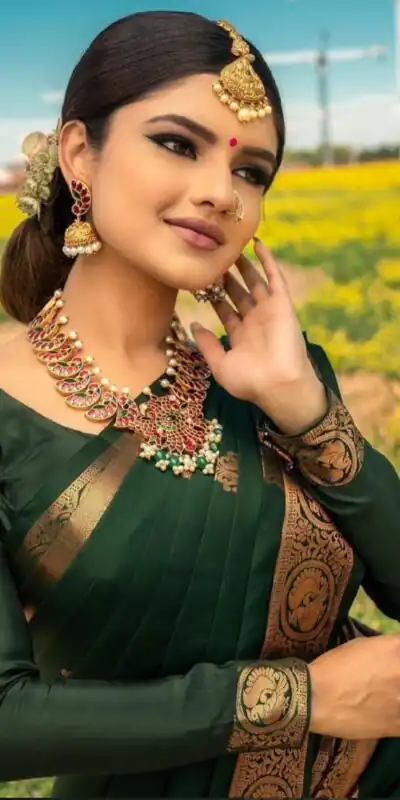 KPR 129 Green Soft Lichi Silk Saree Perfect for Wedding, Party, Reception, Diwali, Ethnic Day – . Affordable Price ₹1349. Delivery 4-6 Working Days. | Sarees, Bollywood Sarees, Creative Sarees, Designer Sarees, Embroidered Sarees, Ethnic Saree, Modern Digital sarees, Party Wear Sarees