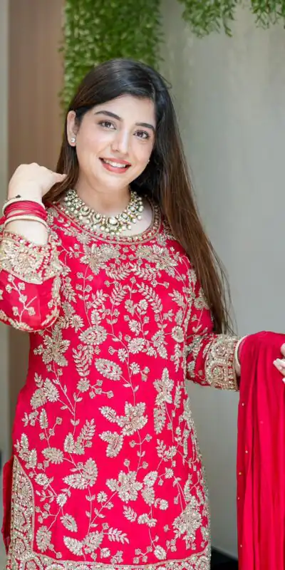 SRK 5302 Red Color Georgette Salwar Suit with Embroidery Work. online Get it for ₹1899. Delivery 4-6 Working Days. Shop now. | Jump Suits, Salwar suit, Designer Suits, Casual Suits, Creative suits, Palazzo Suits, Party Wear Suits, Patiala Suits, Straight Suits