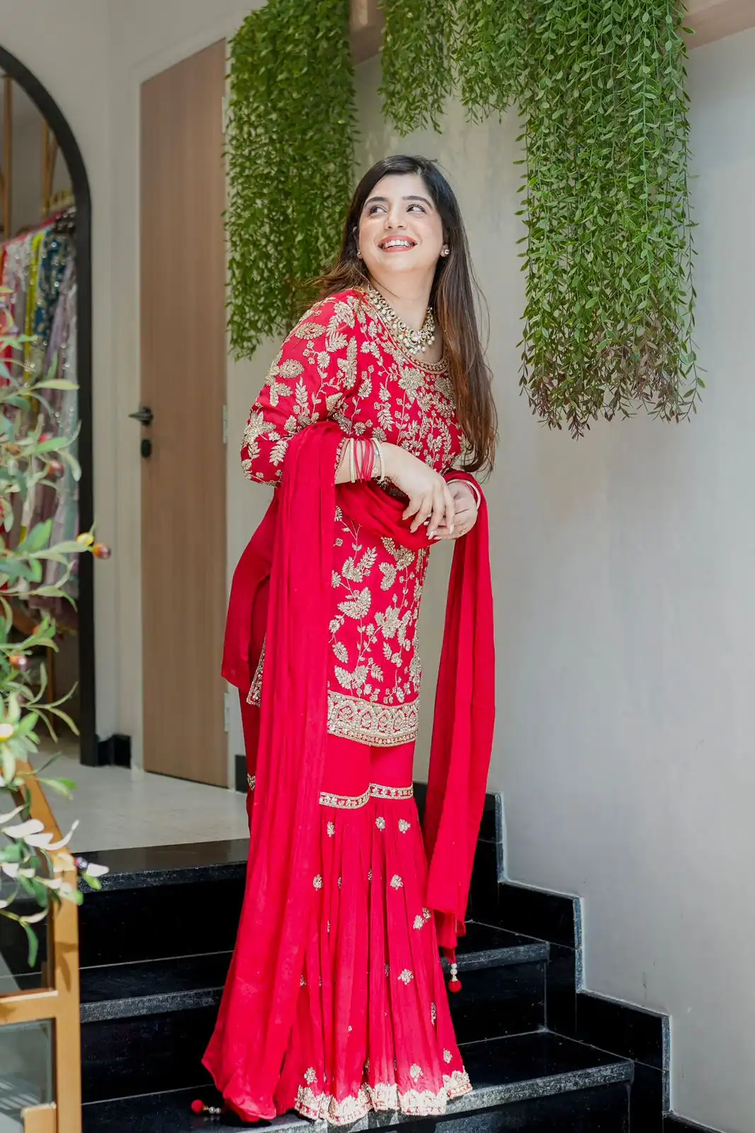 SRK 5302 Red Color Georgette Salwar Suit with Embroidery Work. online Get it for ₹1899. Delivery 4-6 Working Days. Shop now. | Jump Suits, Salwar suit, Designer Suits, Casual Suits, Creative suits, Palazzo Suits, Party Wear Suits, Patiala Suits, Straight Suits