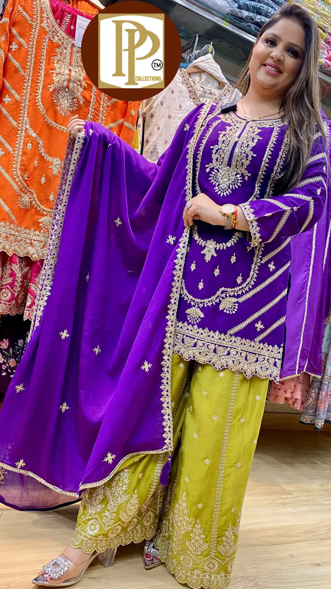 ND 5033 Purple Chinon Silk Salwar Suit with Embroidery Work & Lace Work. Affordable Price ₹2149. Delivery 4-6 Working Days. Shop now. | Jump Suits, Straight Suits, Salwar suit, Designer Suits, Casual Suits, Creative suits, Palazzo Suits, Party Wear Suits, Patiala Suits