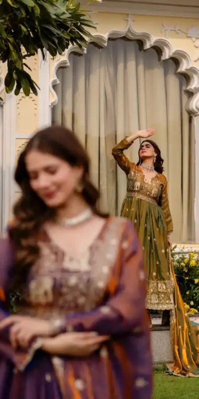 RR 38 Purple Fendy Satin Gown Perfect for Wedding, Party, Pongal, Makar Sankranti, Ganesh Chaturthi – . Available at ₹2649 only. Delivery 4-6 Wor | Gowns, Bollywood Gowns, Creative Gowns, Designer Gowns, Embroidered Gowns, Party Wear Gowns