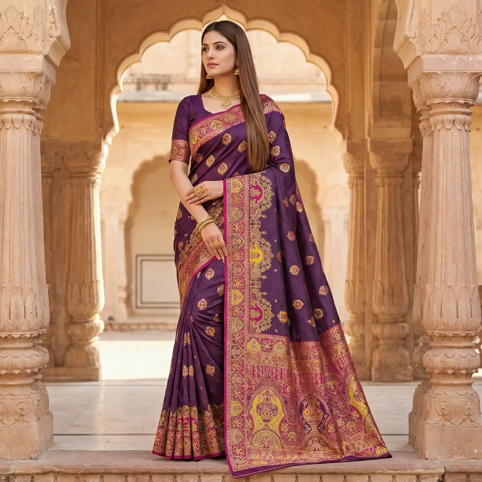 MB 56 Purple Paithani Silk Saree with Lace Border & Lace Work. Affordable Price ₹2399. Delivery 4-6 Working Days. Shop now. | Sarees, Bollywood Sarees, Creative Sarees, Designer Sarees, Embroidered Sarees, Ethnic Saree, Modern Digital sarees, Party Wear Sarees
