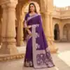 MB 25 GAJRAJ Purple in Pure Banarasi Silk Zari Work & Lace Work Saree . Introductory Price ₹1899. Delivery 4-6 Working Days. Shop now. | Sarees, Bollywood Sarees, Creative Sarees, Designer Sarees, Embroidered Sarees, Ethnic Saree, Modern Digital sarees, Party Wear Sarees