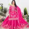 ND 5033 Rani Pink Chinon Silk Salwar Suit with Embroidery Work & Lace Work. Affordable Price ₹2149. Delivery 4-6 Working Days. Shop now. | Jump Suits, Straight Suits, Salwar suit, Designer Suits, Casual Suits, Creative suits, Palazzo Suits, Party Wear Suits, Patiala Suits