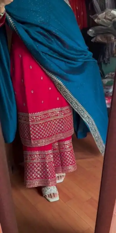 DC G76 Red Color Chinon Salwar Suit with Lace Work & Embroidery Work. Get it for ₹1949. Delivery 4-6 Working Days. Shop now. | Jump Suits, Straight Suits, Tops & Bottoms, Track Suits, Trendy Wear, Salwar suit, Designer Suits, Casual Suits, Creative suits, Palazzo Suits, Party Wear Suits, Patiala Suits