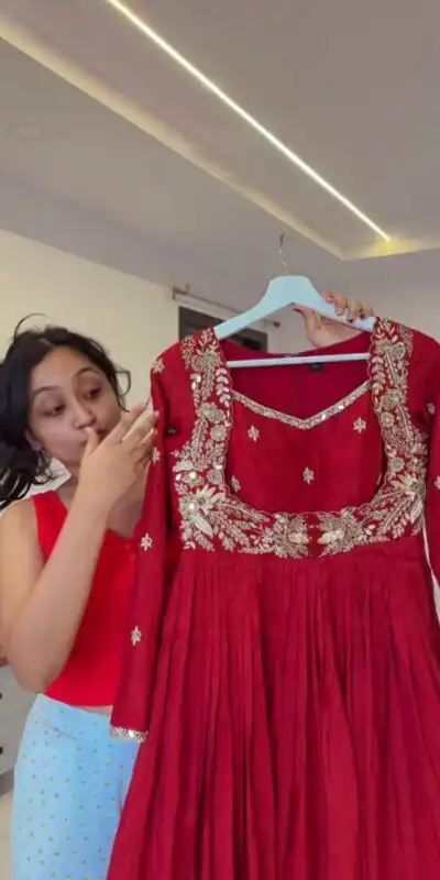 RTC 5950 Red Red Chinon Salwar Suit with Mirror Work & Lace Work. Grab it for ₹1999. Delivery 4-6 Working Days. Shop now. | Jump Suits, Salwar suit, Designer Suits, Casual Suits, Creative suits, Palazzo Suits, Party Wear Suits, Patiala Suits, Straight Suits