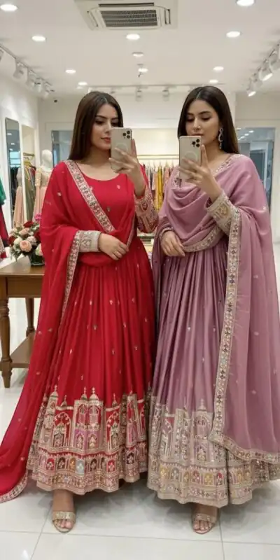 WW 1191 Red Color Chinon Silk Sequence Lace Work Gown. Online Affordable Price ₹2549. Delivery 4-6 Working Days. Shop now. | Gowns, Bollywood Gowns, Creative Gowns, Designer Gowns, Embroidered Gowns, Party Wear Gowns