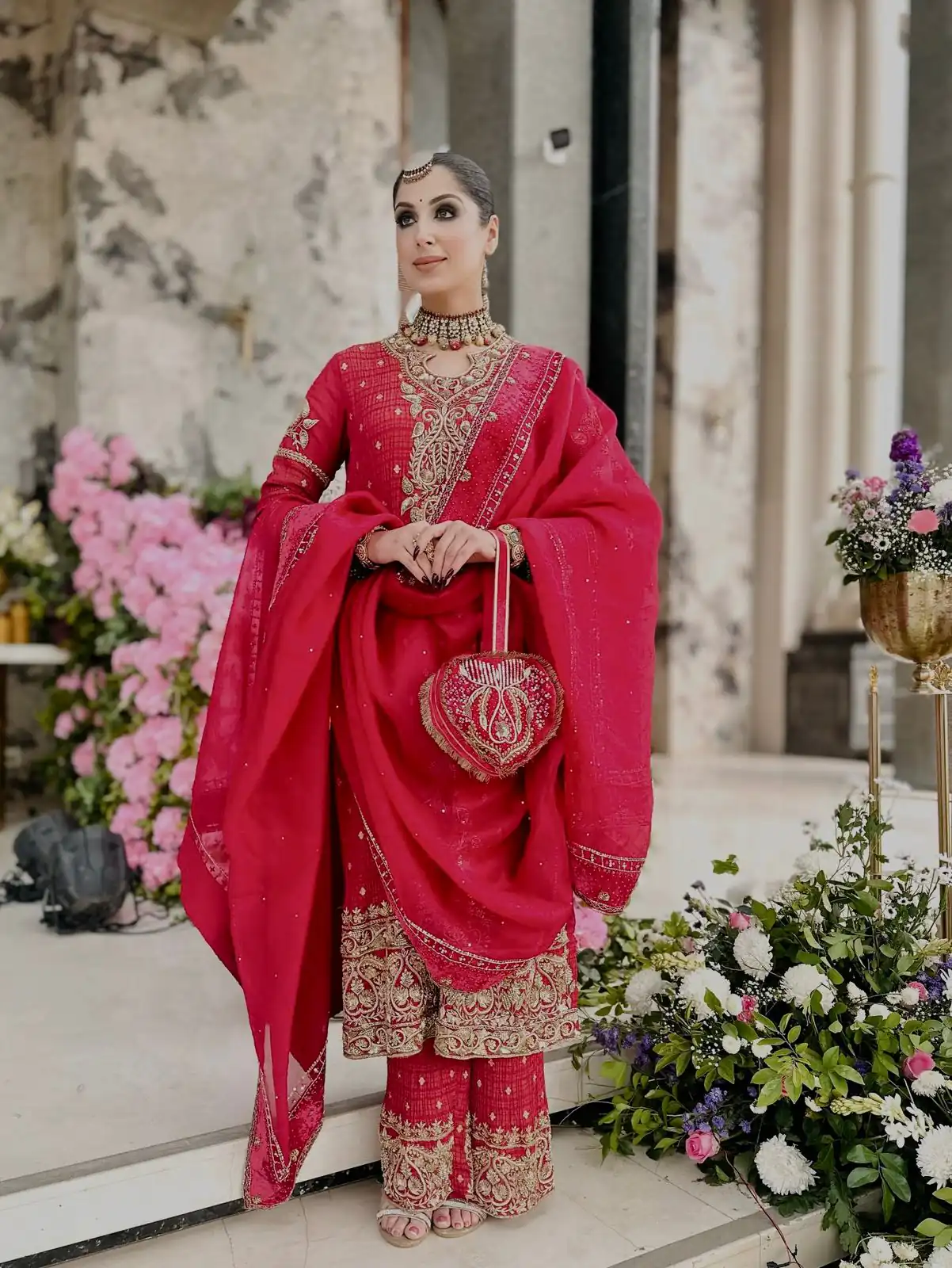 SRK 5327 Red Crunchy Silk Salwar Suit with Embroidery Work & Lace Work. Introductory Price ₹2399. Delivery 4-6 Working Days. Shop now. | Jump Suits, Salwar suit, Designer Suits, Casual Suits, Creative suits, Palazzo Suits, Party Wear Suits, Patiala Suits, Straight Suits