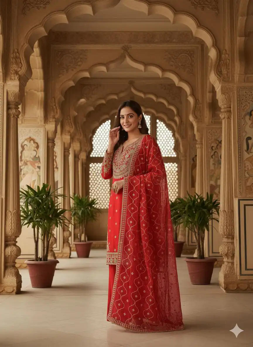 LG 2068 Red Salwar Suit Perfect for Wedding, Party, Baisakhi, Haldi, Ethnic Day –. Special Price ₹2149. Delivery 4-6 Working Days. Shop now. | Jump Suits, Straight Suits, Salwar suit, Designer Suits, Casual Suits, Creative suits, Palazzo Suits, Party Wear Suits, Patiala Suits