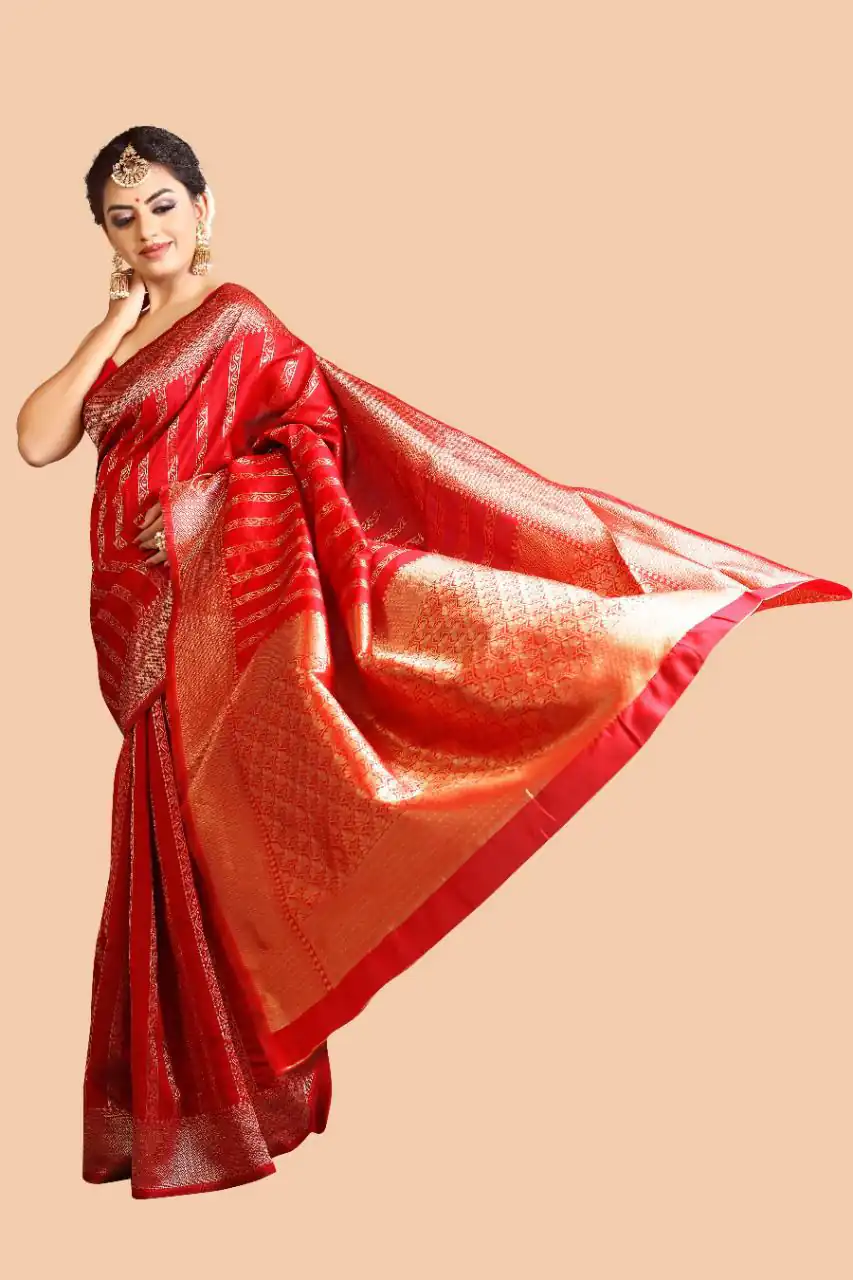 KPR 031 Red Color Soft Lichi Silk Saree with Lace Border & Lace Work. Best Price ₹1349. Delivery 4-6 Working Days. Shop now. | Sarees, Bollywood Sarees, Creative Sarees, Designer Sarees, Embroidered Sarees, Ethnic Saree, Modern Digital sarees, Party Wear Sarees