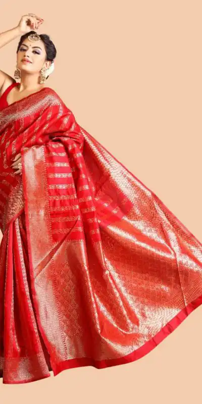 KPR 031 Red Color Soft Lichi Silk Saree with Lace Border & Lace Work. Best Price ₹1349. Delivery 4-6 Working Days. Shop now. | Sarees, Bollywood Sarees, Creative Sarees, Designer Sarees, Embroidered Sarees, Ethnic Saree, Modern Digital sarees, Party Wear Sarees