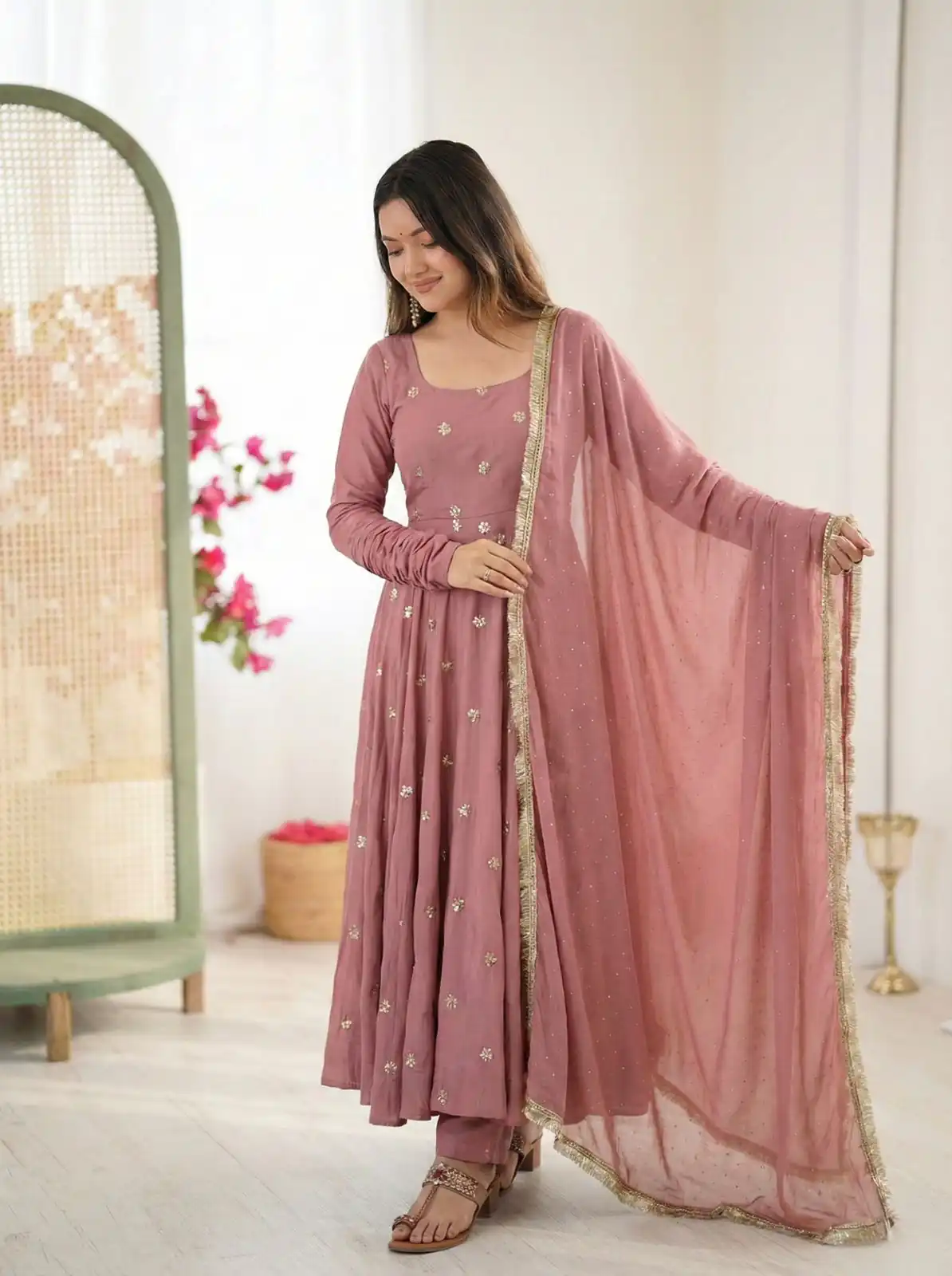 SRK 5330 Peach Color Roman Silk Salwar Suit with Embroidery Work. Available at ₹2099 only. Delivery 4-6 Working Days. Shop now. | Jump Suits, Salwar suit, Designer Suits, Casual Suits, Creative suits, Palazzo Suits, Party Wear Suits, Patiala Suits, Straight Suits