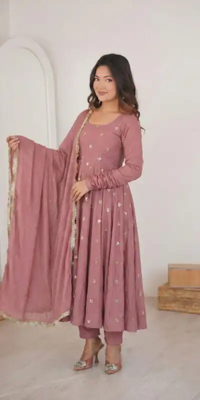 SRK 5330 Peach Color Roman Silk Salwar Suit with Embroidery Work. Available at ₹2099 only. Delivery 4-6 Working Days. Shop now. | Jump Suits, Salwar suit, Designer Suits, Casual Suits, Creative suits, Palazzo Suits, Party Wear Suits, Patiala Suits, Straight Suits
