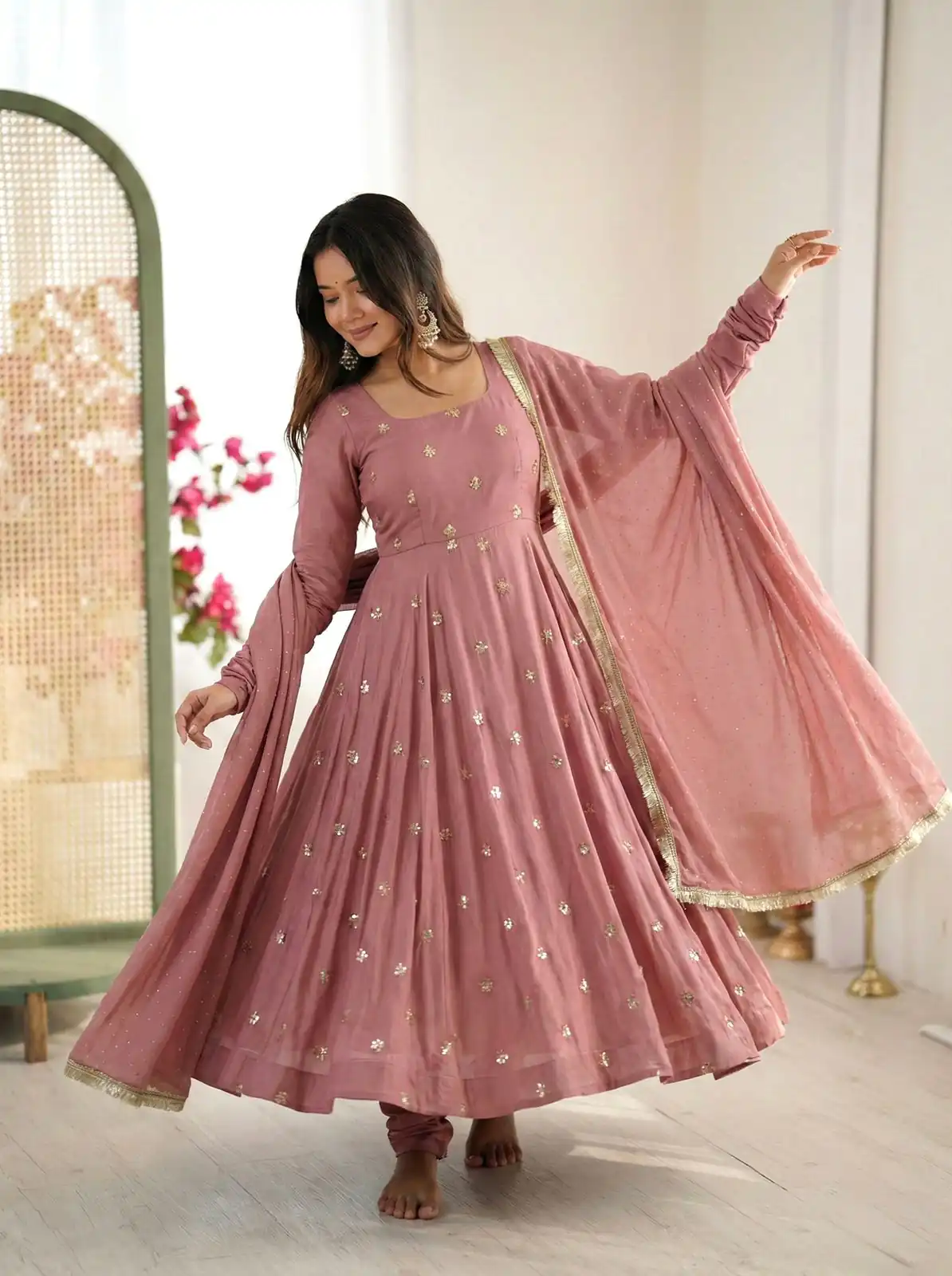 SRK 5330 Peach Color Roman Silk Salwar Suit with Embroidery Work. Available at ₹2099 only. Delivery 4-6 Working Days. Shop now. | Jump Suits, Salwar suit, Designer Suits, Casual Suits, Creative suits, Palazzo Suits, Party Wear Suits, Patiala Suits, Straight Suits