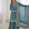 SSR 5007 Sky Blue Color Georgette Salwar Suit with Embroidery Work. Get it for ₹2449. Delivery 4-6 Working Days. Shop now. | Jump Suits, Salwar suit, Designer Suits, Casual Suits, Creative suits, Palazzo Suits, Party Wear Suits, Patiala Suits, Straight Suits