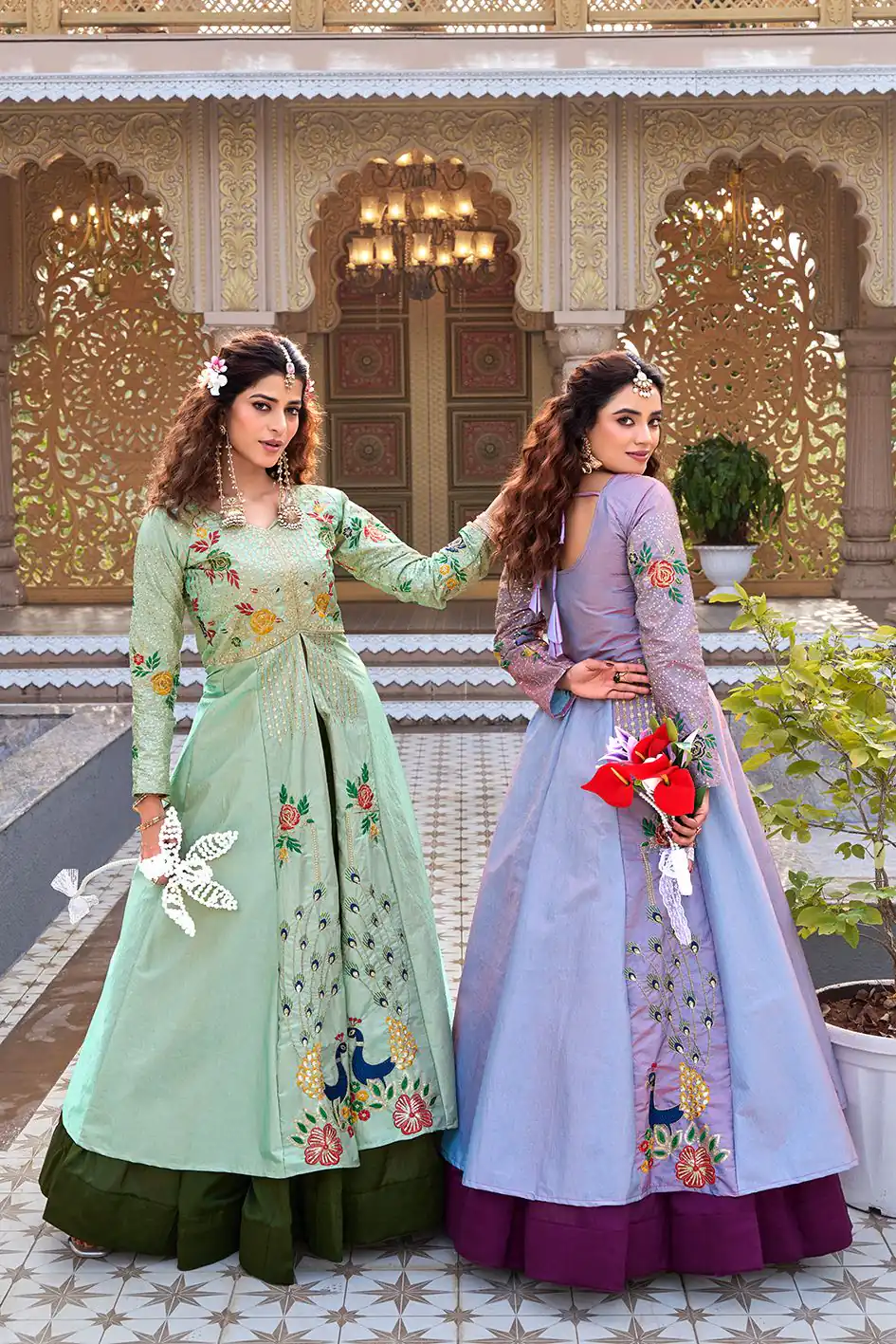 Ram 164 Lavender Color Satin Silk Lehenga Choli with Embroidery Work. Best Price ₹2649. Delivery 4-6 Working Days. Shop now. | Lehenga, Bollywood Lehenga, Creative Lehenga, Designer Lehenga, Embroidered Lehenga, Party Wear Lehenga