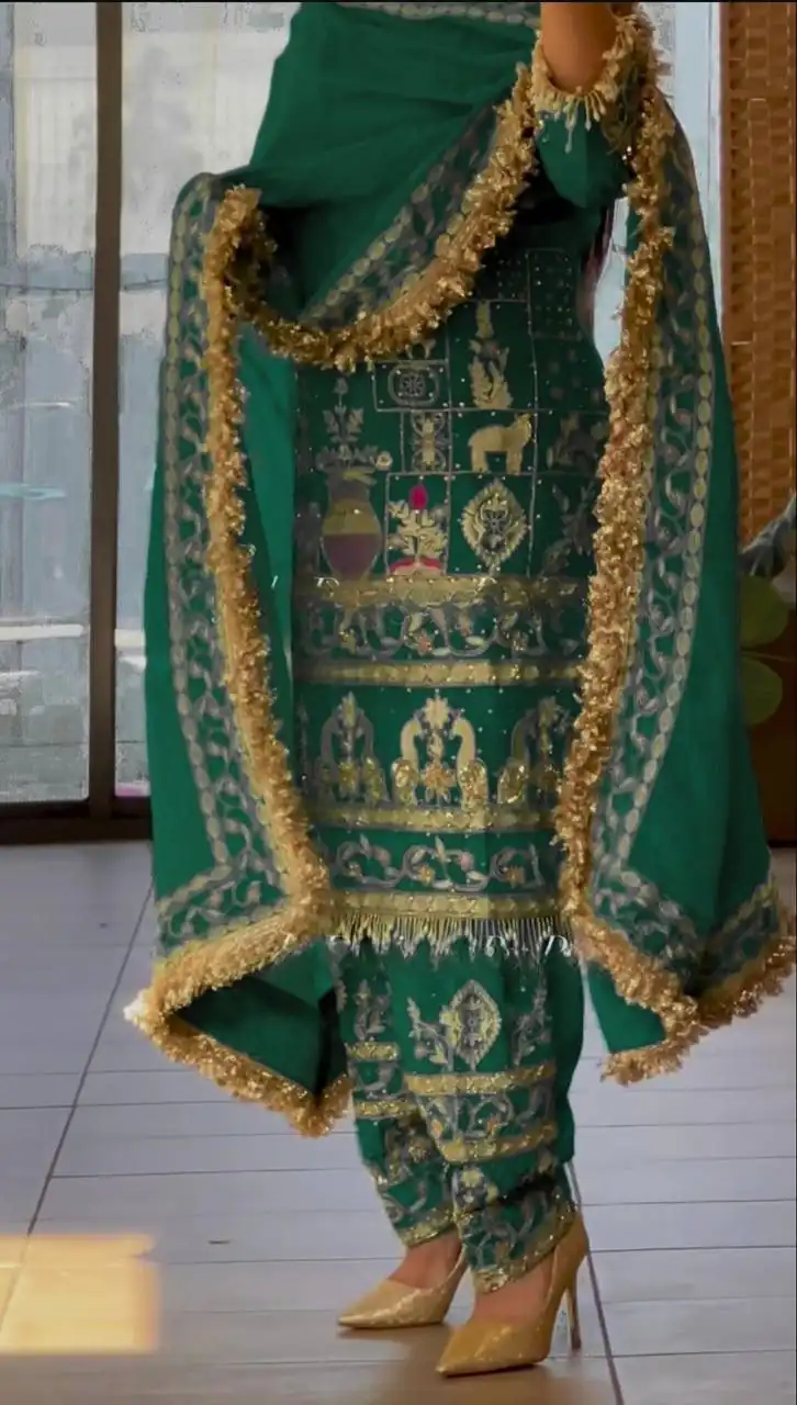 NF 1247 Green in Color Natural Crepe Embroidery Work Salwar Suit . Affordable Price ₹2599. Delivery 4-6 Working Days. Shop now. | Jump Suits, Salwar suit, Designer Suits, Casual Suits, Creative suits, Palazzo Suits, Party Wear Suits, Patiala Suits, Straight Suits