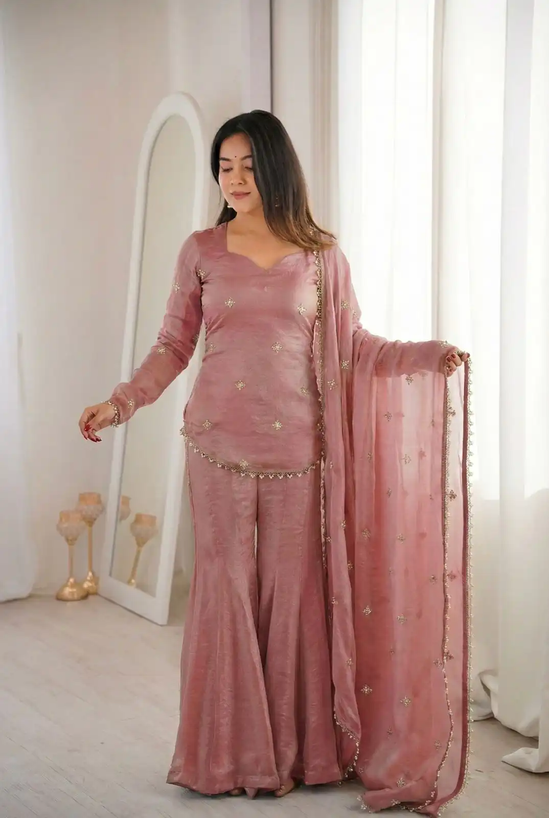 ZSR 3159 Peach Fendy Silk Salwar Suitwith Embroidery Work & Lace Work. Now at just ₹2049. Delivery 4-6 Working Days. Shop now. | Jump Suits, Salwar suit, Designer Suits, Casual Suits, Creative suits, Palazzo Suits, Party Wear Suits, Patiala Suits, Straight Suits