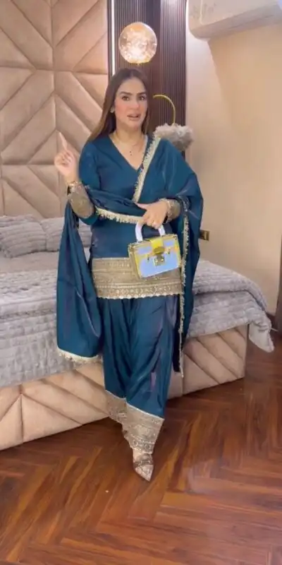 ZSR 3164 Teal Fendy Silk Salwar Suitwith Embroidery Work & Lace Work. Now at just ₹2099. Delivery 4-6 Working Days. Shop now. | Jump Suits, Salwar suit, Designer Suits, Casual Suits, Creative suits, Palazzo Suits, Party Wear Suits, Patiala Suits, Straight Suits