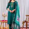 DIVA 111 Teal Viscose Silk Salwar Suit with Thread Embroidery Work. Best Price ₹2049. Delivery 4-6 Working Days. Shop now. | Jump Suits, Straight Suits, Salwar suit, Designer Suits, Casual Suits, Creative suits, Palazzo Suits, Party Wear Suits, Patiala Suits