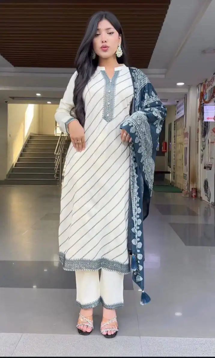 DC 113 White in Maslin Digital Print Salwar Suit . Wedding, Party, Festive, Events, Introductory Price ₹1599. Delivery 4-6 Working Days. Shop now. | Jump Suits, Salwar suit, Designer Suits, Casual Suits, Creative suits, Palazzo Suits, Party Wear Suits, Patiala Suits, Straight Suits
