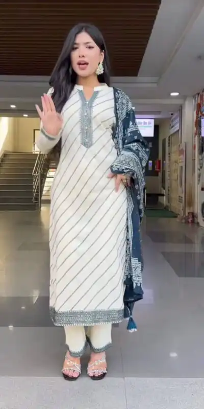 DC 113 White in Maslin Digital Print Salwar Suit . Wedding, Party, Festive, Events, Introductory Price ₹1599. Delivery 4-6 Working Days. Shop now. | Jump Suits, Salwar suit, Designer Suits, Casual Suits, Creative suits, Palazzo Suits, Party Wear Suits, Patiala Suits, Straight Suits