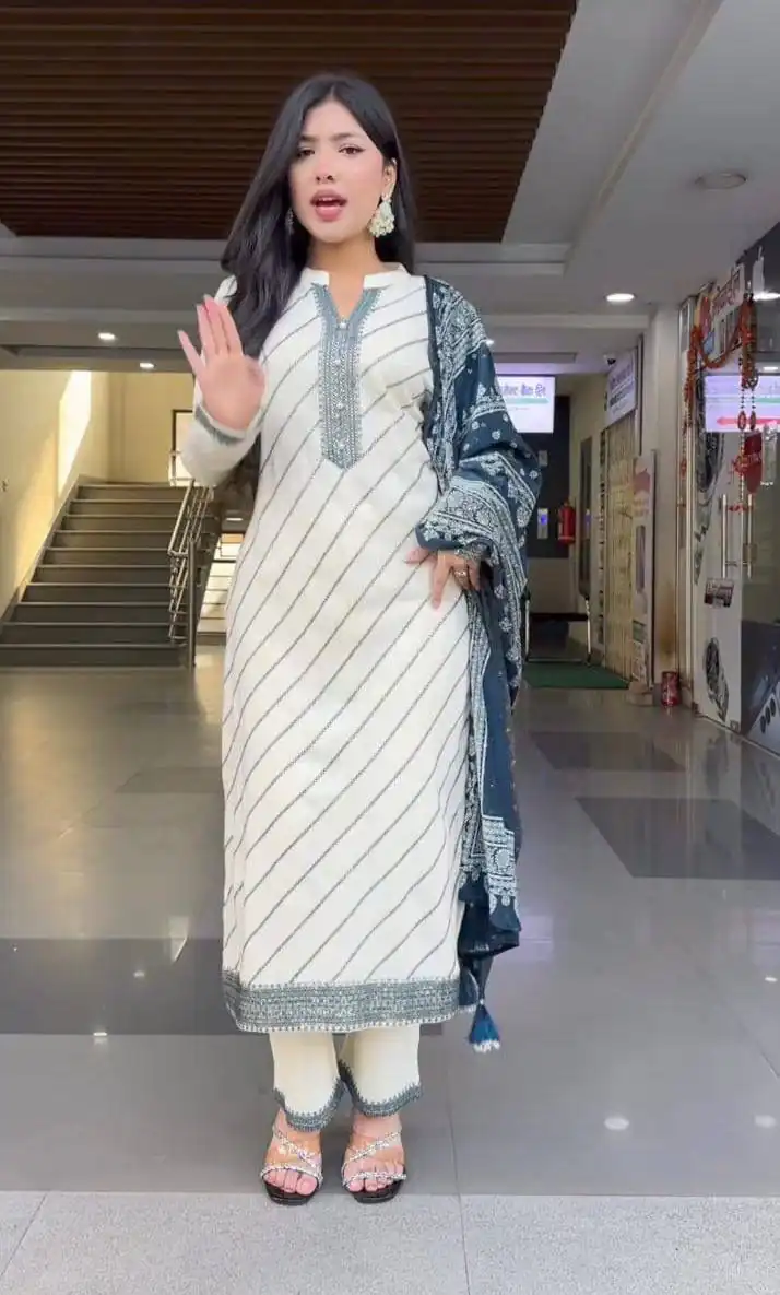 DC 113 White in Maslin Digital Print Salwar Suit . Wedding, Party, Festive, Events, Introductory Price ₹1599. Delivery 4-6 Working Days. Shop now. | Jump Suits, Salwar suit, Designer Suits, Casual Suits, Creative suits, Palazzo Suits, Party Wear Suits, Patiala Suits, Straight Suits