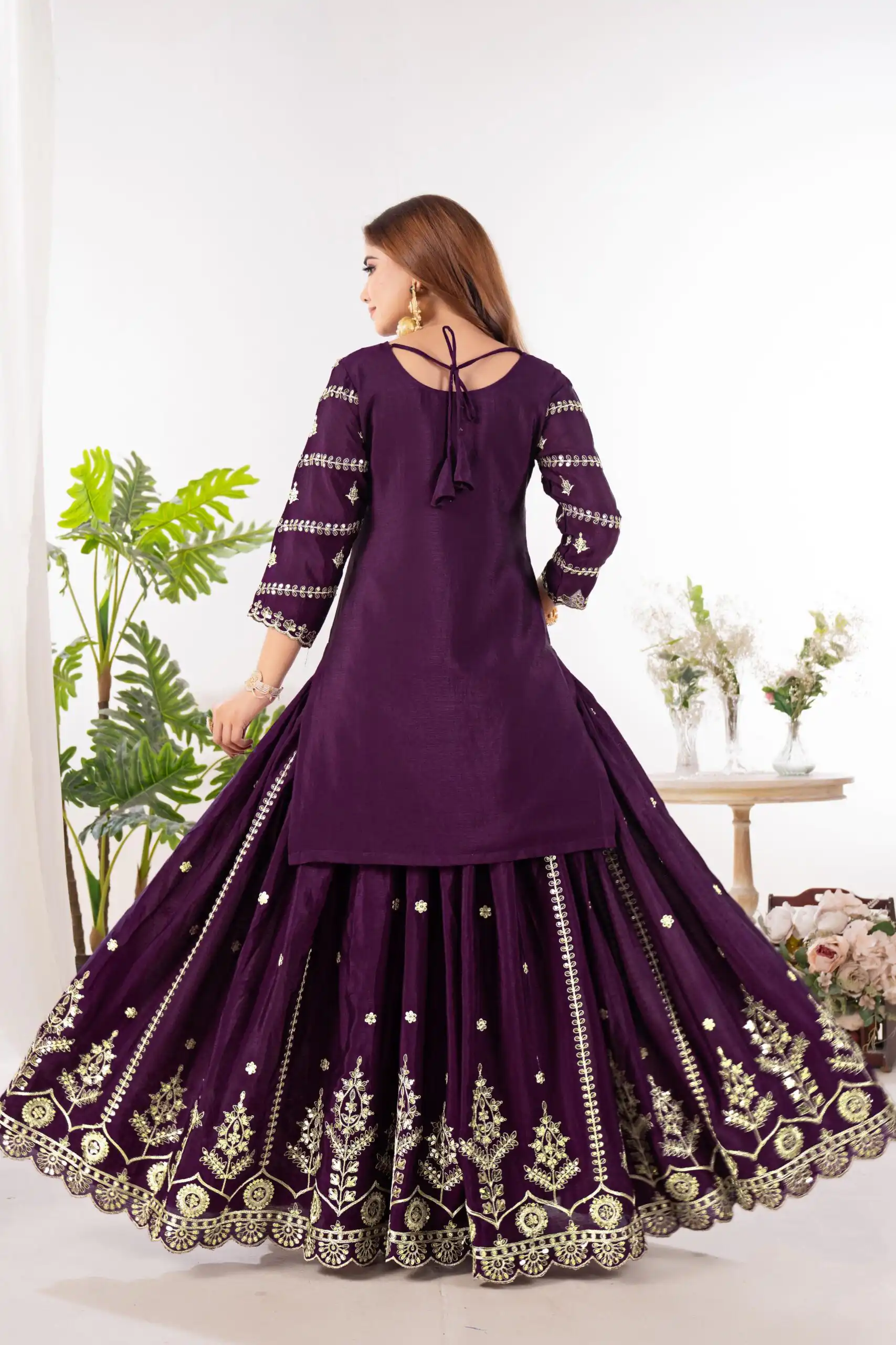ND 5033 Wine Chinon Silk Salwar Suit with Embroidery Work & Lace Work. Affordable Price ₹2149. Delivery 4-6 Working Days. Shop now. | Jump Suits, Straight Suits, Salwar suit, Designer Suits, Casual Suits, Creative suits, Palazzo Suits, Party Wear Suits, Patiala Suits