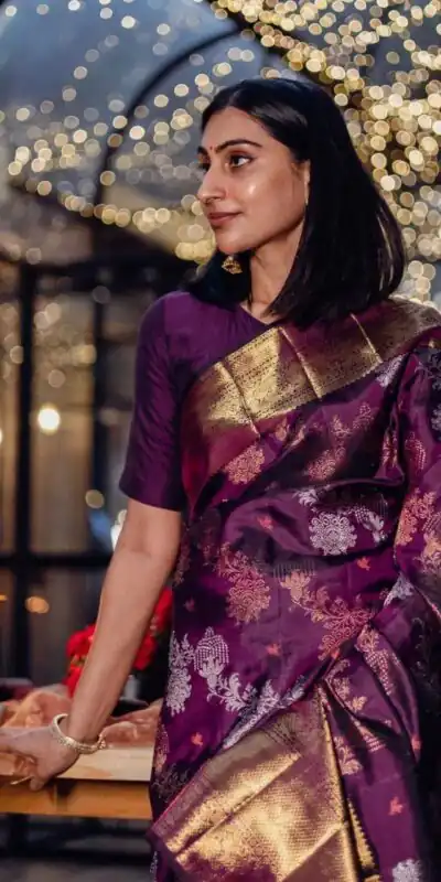 KPR 245 Wine Color Soft Lichi Silk Saree with Lace Border & Lace Work. Best Price ₹1449. Delivery 4-6 Working Days. Shop now. | Sarees, Bollywood Sarees, Creative Sarees, Designer Sarees, Embroidered Sarees, Ethnic Saree, Modern Digital sarees, Party Wear Sarees