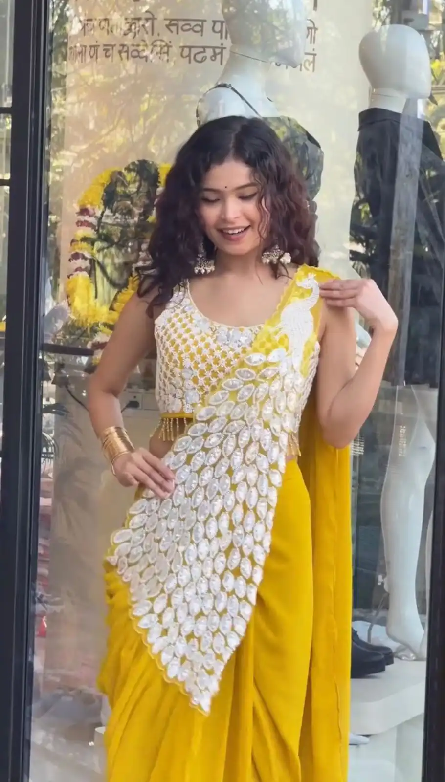 ST 1165 Yellow Faux Georgette Saree with Embroidery Work & Sequins Work. Now at just ₹1799. Delivery 4-6 Working Days. Shop now. | Sarees, Bollywood Sarees, Creative Sarees, Designer Sarees, Embroidered Sarees, Ethnic Saree, Modern Digital sarees, Party Wear Sarees