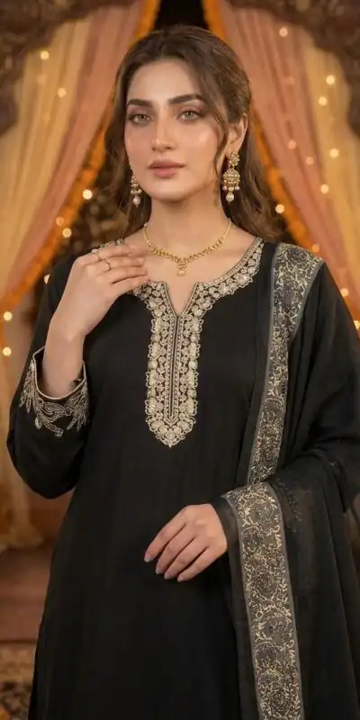 LG 2107 Black Rayon Salwar Suit with Embroidery Work & Mirror Work. Grab it for ₹1999. Delivery 4-6 Working Days. Shop now. | Jump Suits, Salwar suit, Designer Suits, Casual Suits, Creative suits, Palazzo Suits, Party Wear Suits, Patiala Suits, Straight Suits