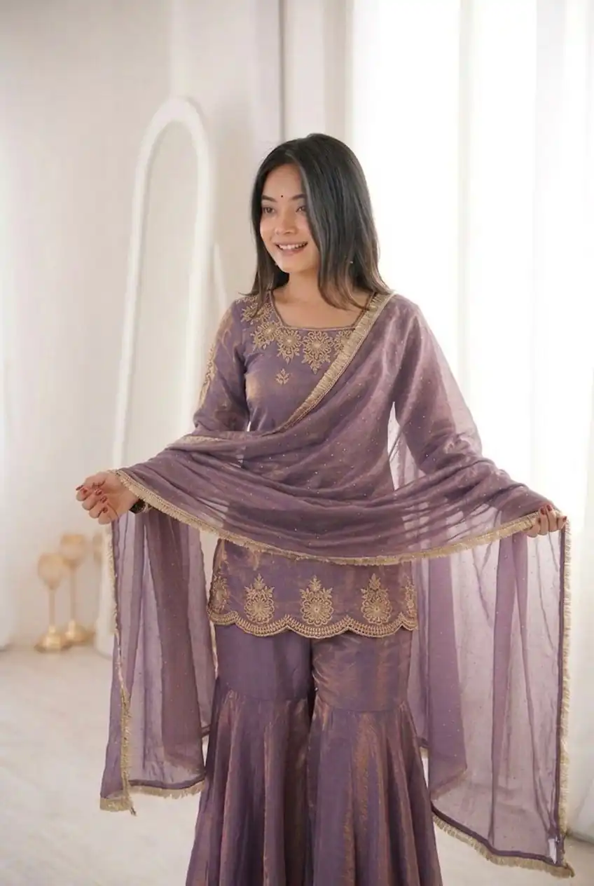 ZSR 3166 Purple Color Fendy Silk With Embroidery Work Salwar Suit. Get it for ₹2149. Delivery 4-6 Working Days. Online Shop now. | Jump Suits, Salwar suit, Designer Suits, Casual Suits, Creative suits, Palazzo Suits, Party Wear Suits, Patiala Suits, Straight Suits