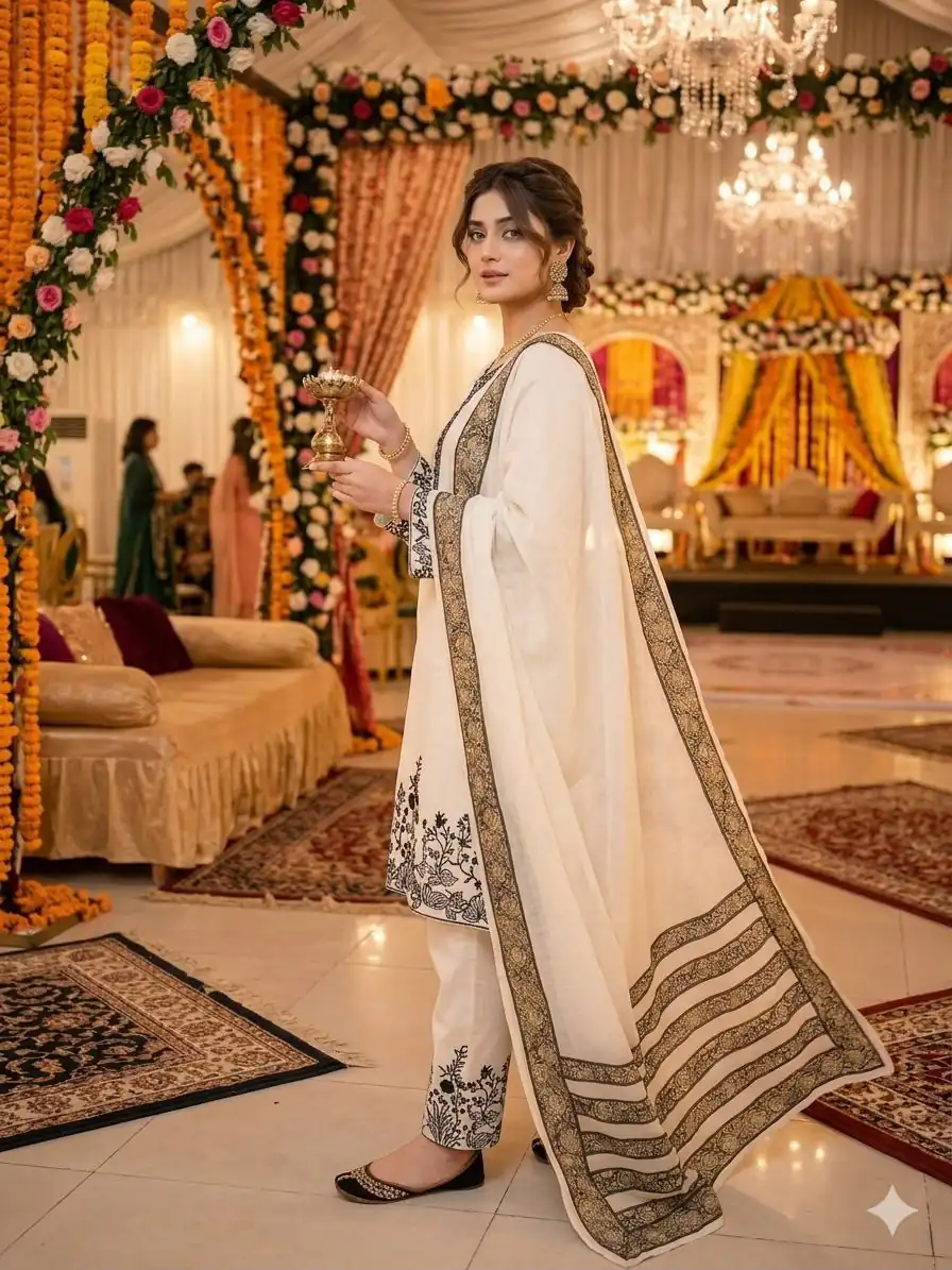 LG 2107 White Rayon Salwar Suit with Embroidery Work & Mirror Work. Grab it for ₹1999. Delivery 4-6 Working Days. Shop now. | Jump Suits, Salwar suit, Designer Suits, Casual Suits, Creative suits, Palazzo Suits, Party Wear Suits, Patiala Suits, Straight Suits