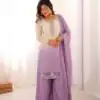 SR 1712 Lavender Color Faux Georgette Salwar Suit with Designer Work. Affordable Price ₹1999. Delivery 4-6 Working Days. Shop now. | Jump Suits, Salwar suit, Designer Suits, Casual Suits, Creative suits, Palazzo Suits, Party Wear Suits, Patiala Suits, Straight Suits