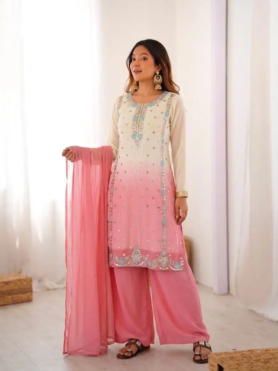 SR 1712 Pink Color Faux Georgette Salwar Suit with Designer Work. Affordable Price ₹1999. Delivery 4-6 Working Days. Shop now. | Jump Suits, Salwar suit, Designer Suits, Casual Suits, Creative suits, Palazzo Suits, Party Wear Suits, Patiala Suits, Straight Suits