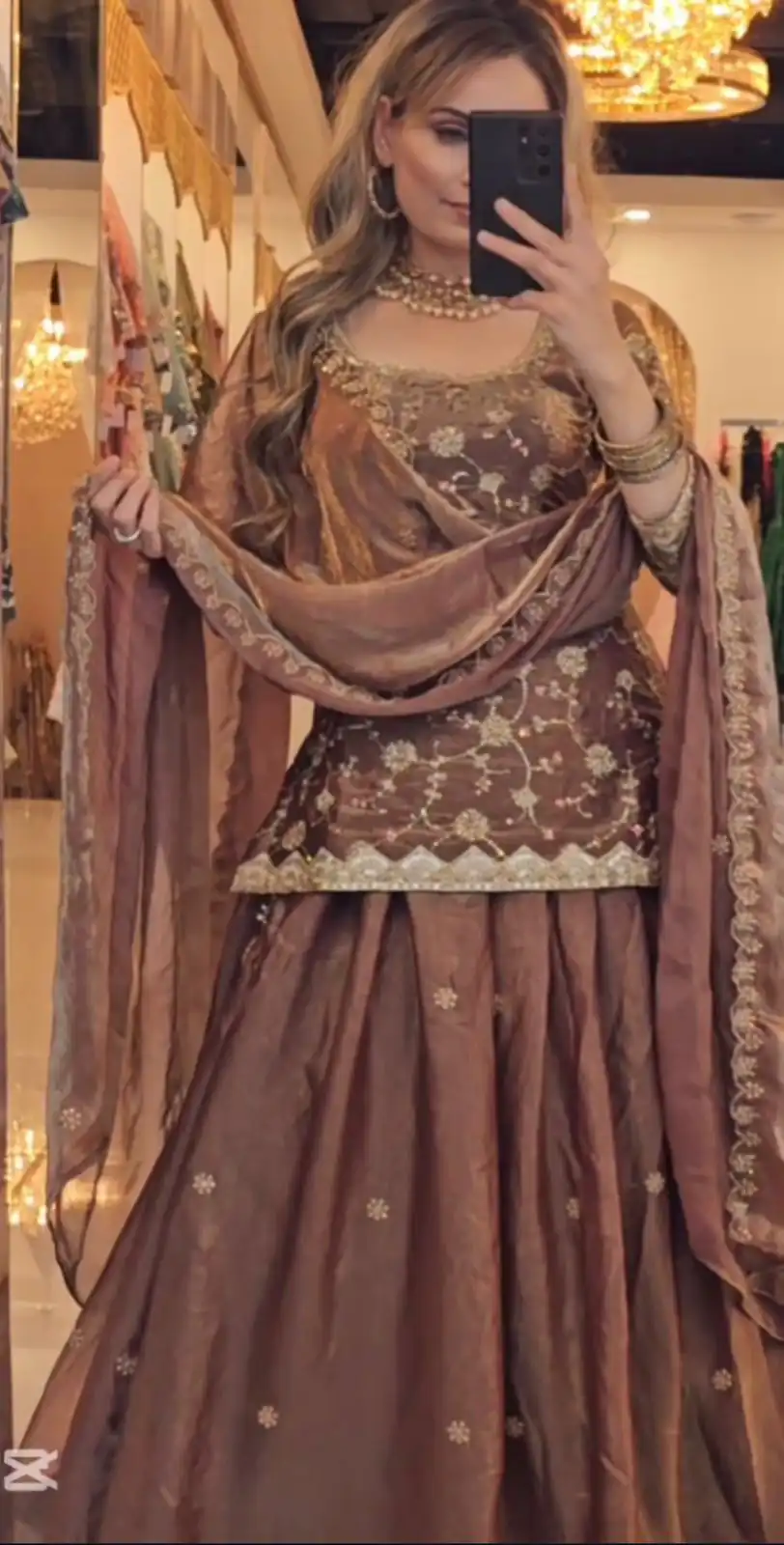 MF 473 Brown in Color Fandy Silk Designer Work Lehenga Choli . Affordable Price ₹2399. Delivery 4-6 Working Days. Shop now. | Lehenga, Bollywood Lehenga, Creative Lehenga, Designer Lehenga, Embroidered Lehenga, Party Wear Lehenga