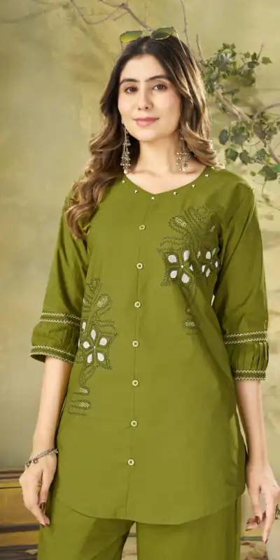 DIVA 162 Green Color Cotton Kurti with Printed Designer Work. Exclusive Offer ₹1749. Delivery 4-6 Working Days. Online Shop now. | Kurti, Bollywood Kurti, Creative Kurtis, Designer Kurti, Party Wear Kurti, Selfie Kurti