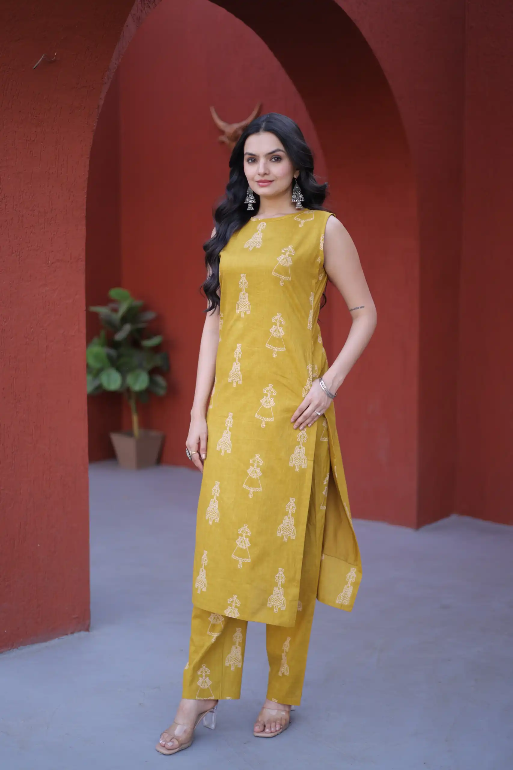 Mustard Cotton Kurti KA 1251 Rust with Designer Work. Wedding, Party, Festive, Events, Special Price ₹1519. Delivery 4-6 Working Days. Shop now. | Kurti, Bollywood Kurti, Creative Kurtis, Designer Kurti, Party Wear Kurti, Selfie Kurti