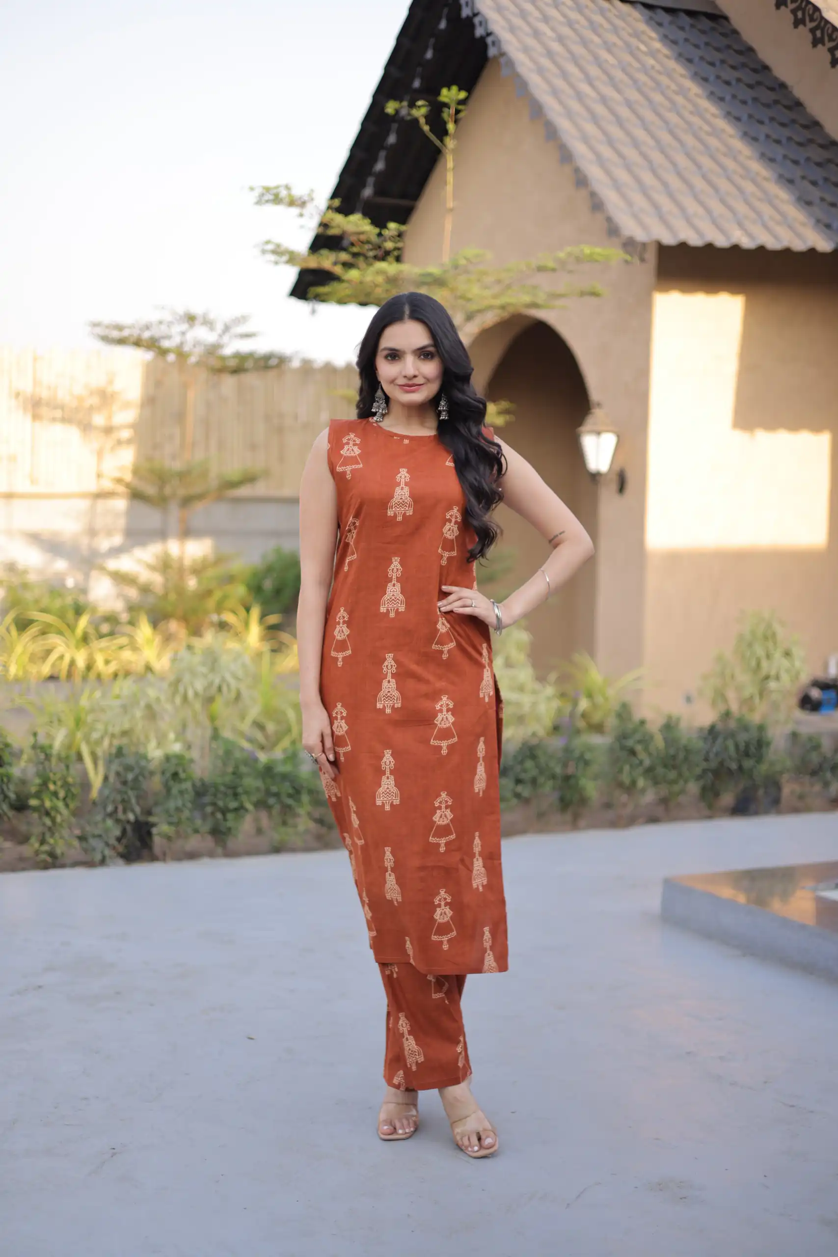 Rust Cotton Kurti KA 1251 Rust with Designer Work. Wedding, Party, Festive, Events, Special Price ₹1519. Delivery 4-6 Working Days. Shop now. | Kurti, Bollywood Kurti, Creative Kurtis, Designer Kurti, Party Wear Kurti, Selfie Kurti