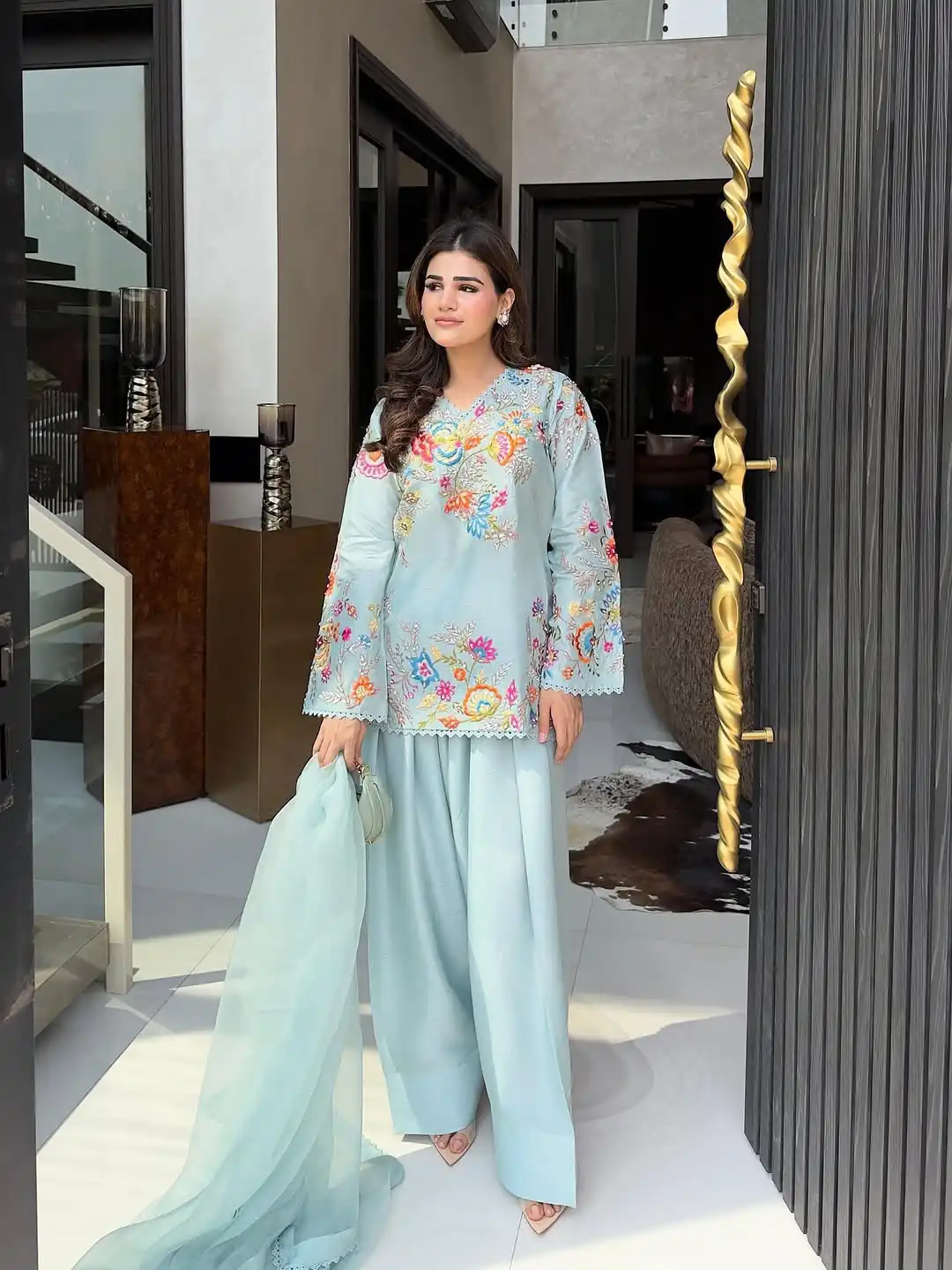 BE 469 Sky Blue in Organza ace Work & Embroidery Work Salwar Suit . Special Price ₹2049. Delivery 4-6 Working Days. Shop now. | Jump Suits, Salwar suit, Designer Suits, Casual Suits, Creative suits, Palazzo Suits, Party Wear Suits, Patiala Suits, Straight Suits