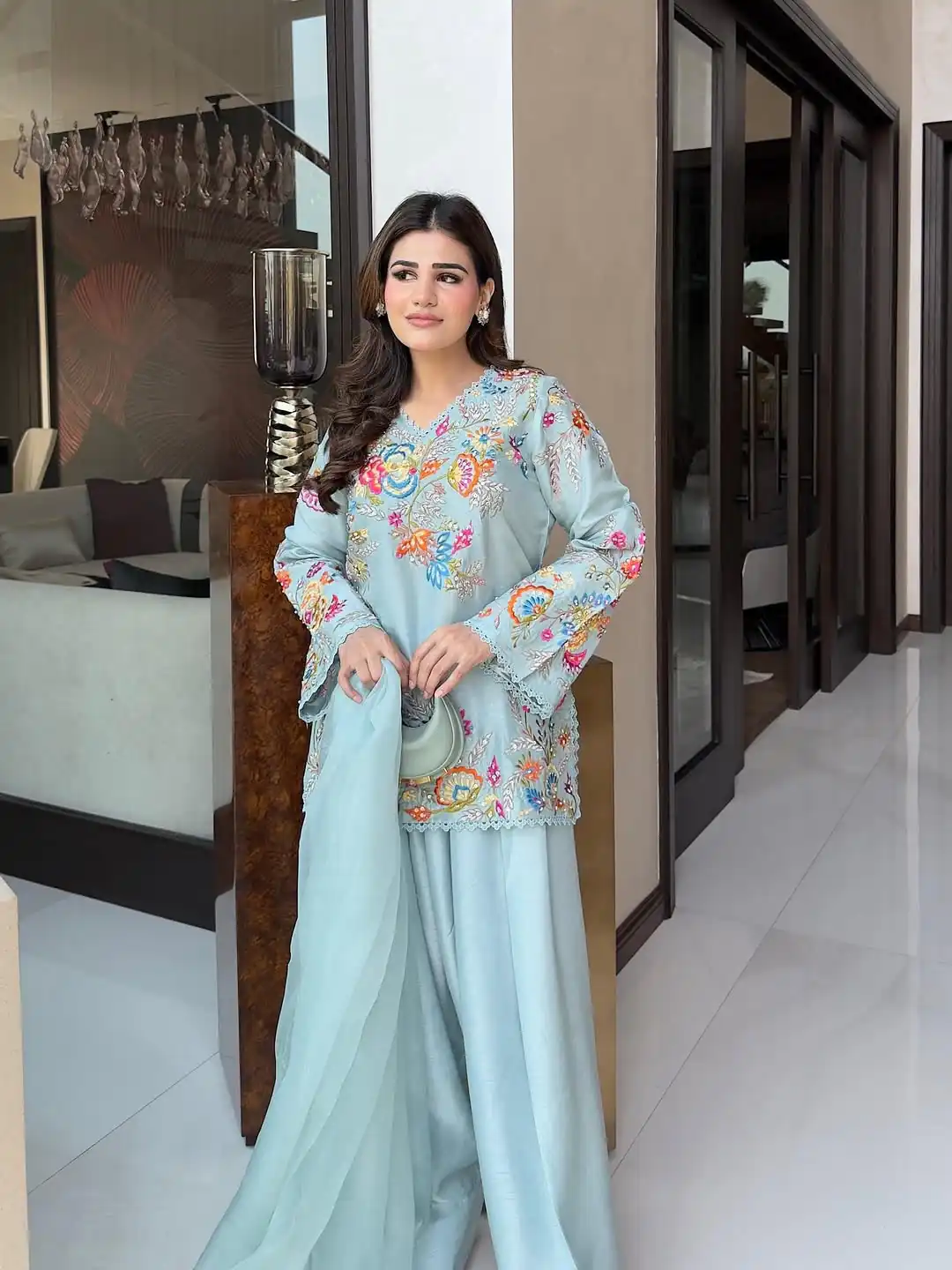 BE 469 Sky Blue in Organza ace Work & Embroidery Work Salwar Suit . Special Price ₹2049. Delivery 4-6 Working Days. Shop now. | Jump Suits, Salwar suit, Designer Suits, Casual Suits, Creative suits, Palazzo Suits, Party Wear Suits, Patiala Suits, Straight Suits