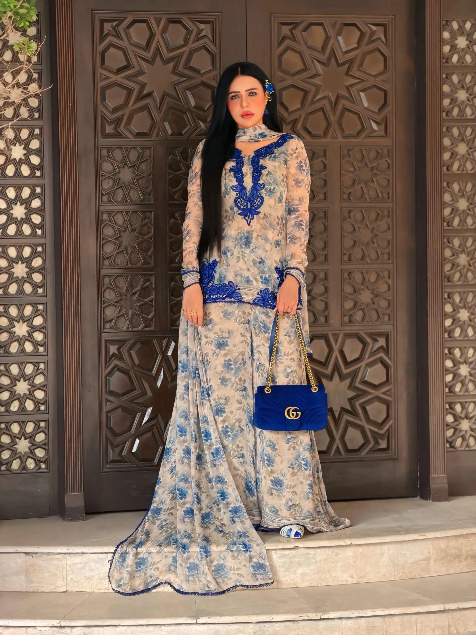 SRK 5352 Cream Faux Georgette Salwar Suit with Designer Work. Affordable Price ₹2049. Delivery 4-6 Working Days. Shop now. | Jump Suits, Salwar suit, Designer Suits, Casual Suits, Creative suits, Palazzo Suits, Party Wear Suits, Patiala Suits, Straight Suits