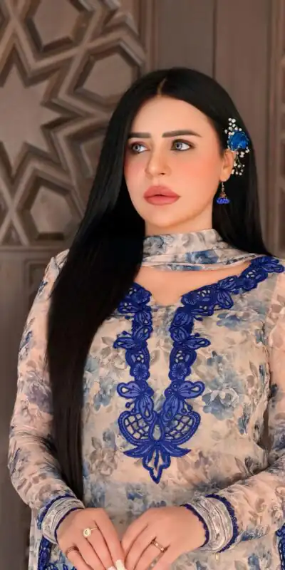 SRK 5352 Cream Faux Georgette Salwar Suit with Designer Work. Affordable Price ₹2049. Delivery 4-6 Working Days. Shop now. | Jump Suits, Salwar suit, Designer Suits, Casual Suits, Creative suits, Palazzo Suits, Party Wear Suits, Patiala Suits, Straight Suits