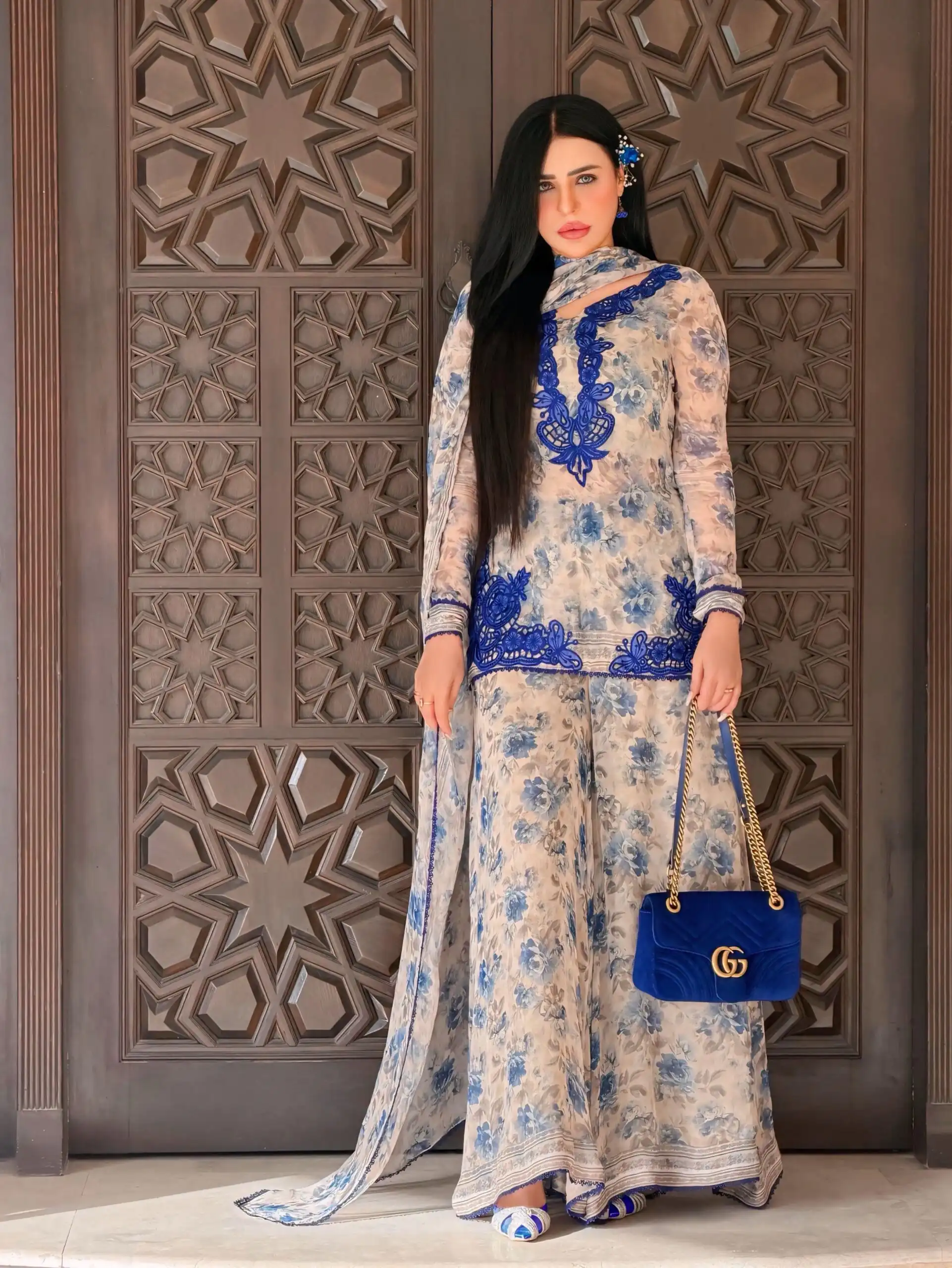 SRK 5352 Cream Faux Georgette Salwar Suit with Designer Work. Affordable Price ₹2049. Delivery 4-6 Working Days. Shop now. | Jump Suits, Salwar suit, Designer Suits, Casual Suits, Creative suits, Palazzo Suits, Party Wear Suits, Patiala Suits, Straight Suits
