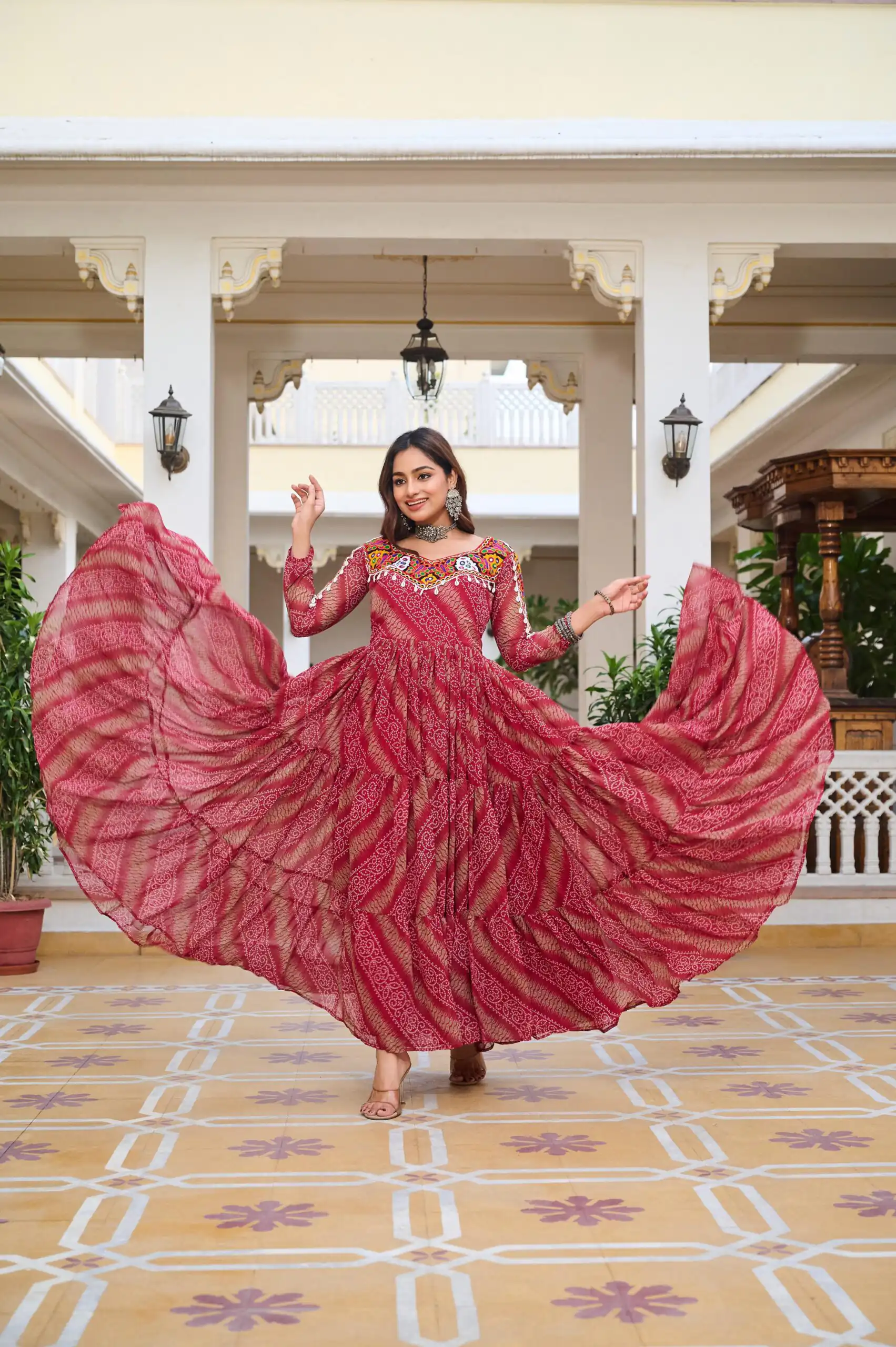 Ram 109 Red Color Faux Georgette Gown with Mirror Work. Wedding, Party, Festive, Events Get it for ₹1999. Delivery 4-6 Working Days.Online Shop now. | Gowns, Bollywood Gowns, Creative Gowns, Designer Gowns, Embroidered Gowns, Party Wear Gowns