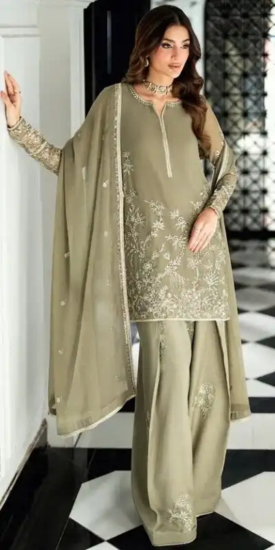 RTC 6037 Sage Green Faux Georgette Salwar Suit with Designer Work. Affordable Price ₹2149. Delivery 4-6 Working Days. Shop now. | Jump Suits, Salwar suit, Designer Suits, Casual Suits, Creative suits, Palazzo Suits, Party Wear Suits, Patiala Suits, Straight Suits
