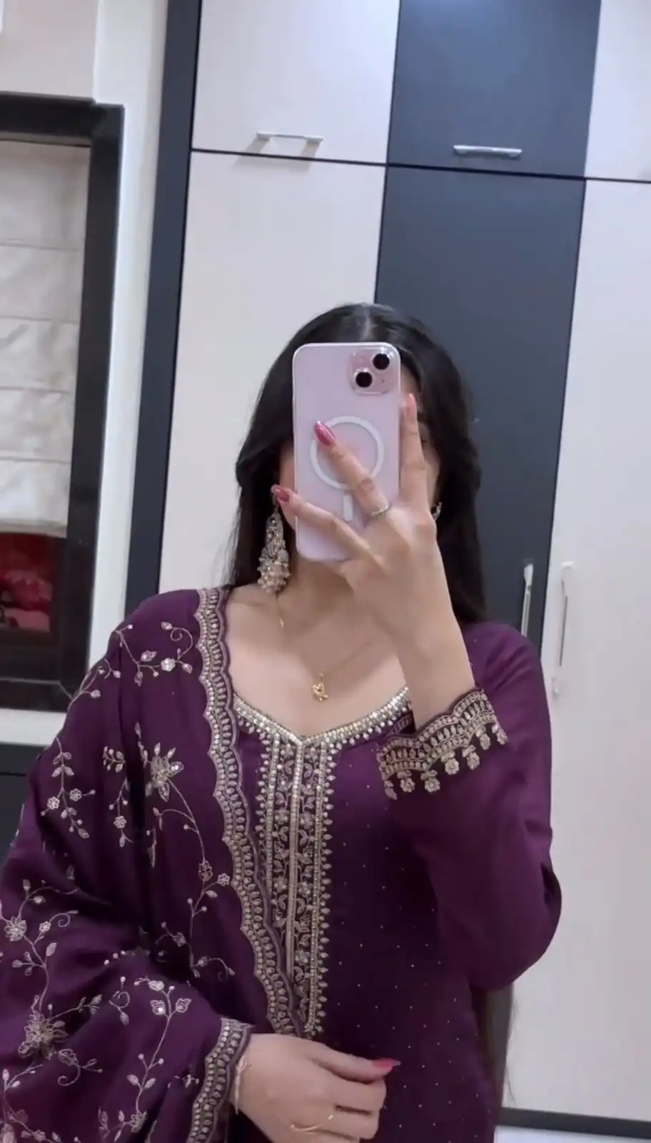 JF 048 Wine Color Georgette Salwar Suit with Designer Work. Affordable Price ₹2149. Delivery 4-6 Working Days. Online Shop now. | Jump Suits, Salwar suit, Designer Suits, Casual Suits, Creative suits, Palazzo Suits, Party Wear Suits, Patiala Suits, Straight Suits
