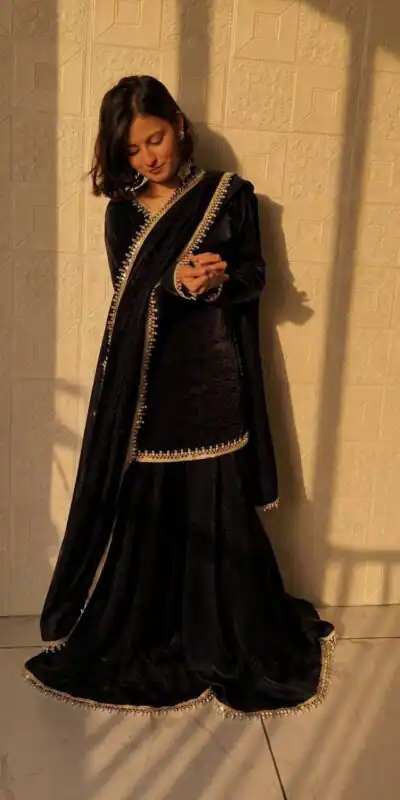 ZB 5063 Black Fandy Silk Salwar Suit with Embroidery Work. Wedding, Party, Festive, Events Now at just ₹1949. Delivery 4-6 Working Days. Shop now. | Jump Suits, Salwar suit, Designer Suits, Casual Suits, Creative suits, Palazzo Suits, Party Wear Suits, Patiala Suits, Straight Suits